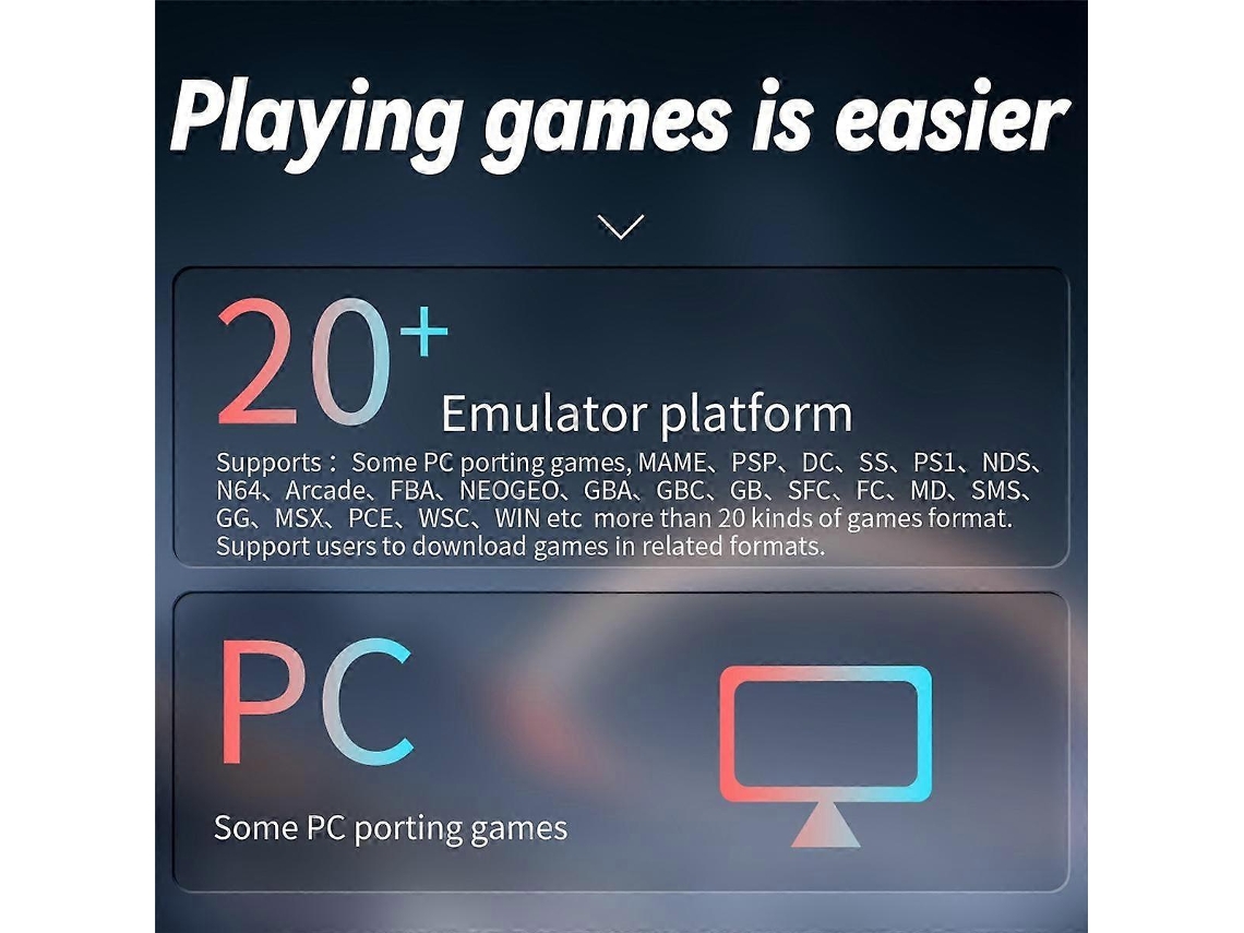 Console De Videogame Portátil Rg Arc S 128g De 4 Polegadas Ips Linux Os Layout De Seis Botões Compatível Com Reprodutores De Vídeo Retrô Ly Ebike