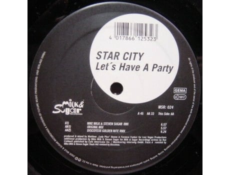 Lets Have A Party Milk Sugar Recordings
