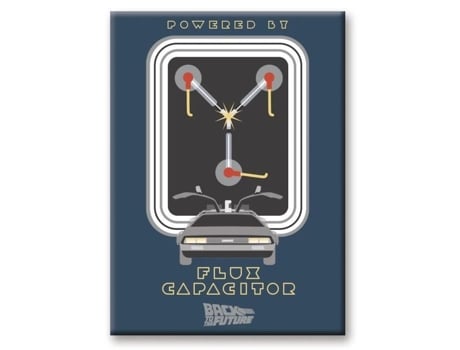 Capacitor de fluxo magnético Aquarius 6,3 x 8,9 cm De volta ao futuro misto