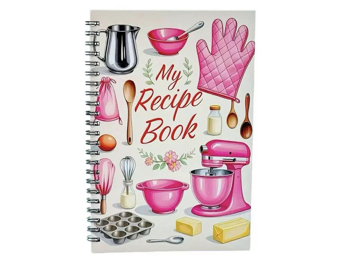 Meu Livro de Receitas Favorito, Caderno Espiral Divertido, Diário de Receitas para Cozinhar, Assar e Planejar Refeições BRILVIBERA