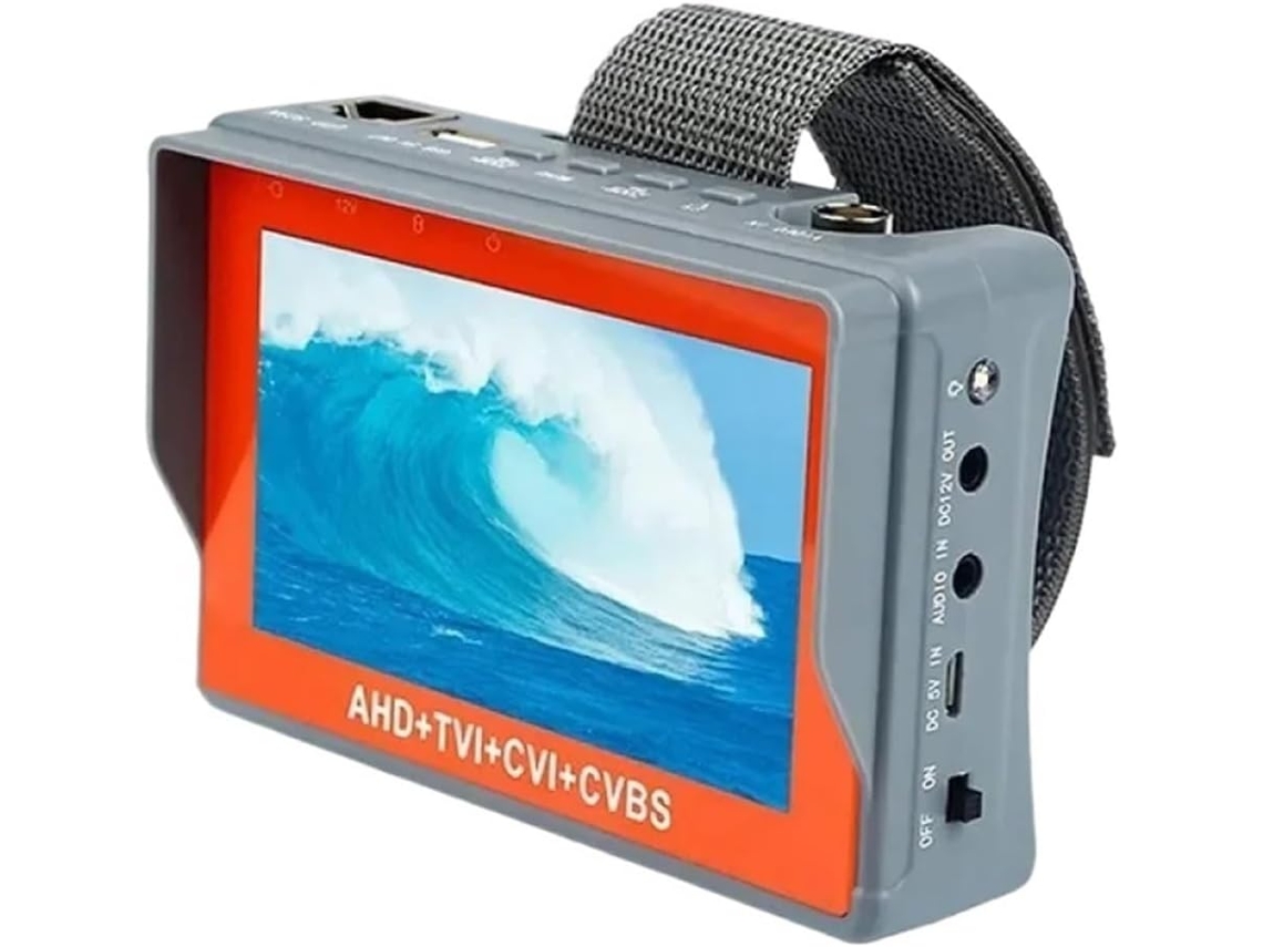 Câmera de Segurança Pegatah Iv8w L 8mp 4k para Teste de Cftv com Monitor de 5 Polegadas para 4 SFUSHOS