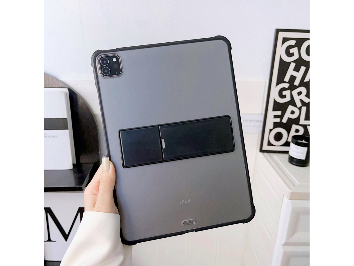 Capa Para Ipad Air 4/5 De 10,9 Preta Pad Com Suporte Dobrável E Proteção Contra Impactos Fosca Tuotuo (amortecimento Ar)