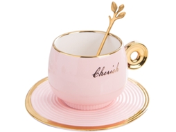 Caneca XGF 250 ml de caneca de cerâmica de 250 ml conjunto de pratos de sobremesa conjunto de copos de leite