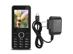 Telefone Celular Dual-sim Dual Standby Tela 2.4 Polegadas Botões Grandes Banda Quad 2045 Preto
