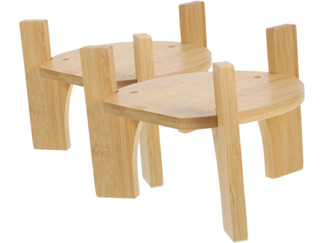 Suporte De Madeira Para Dispensador De Bebidas (2 Peças