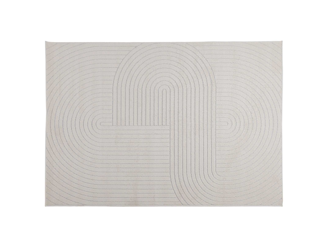Tapetes de Área Retangular Palmeras Creme 170 X 120 Cm VIDAXL