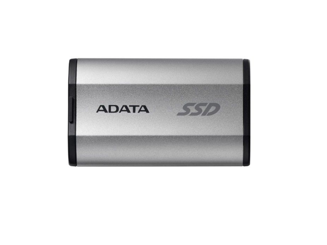 Disco rígido SSD externo Adata SD810 4000g/4GB com porta USB 3.2 C, prata (SD810 4000g/4GB)