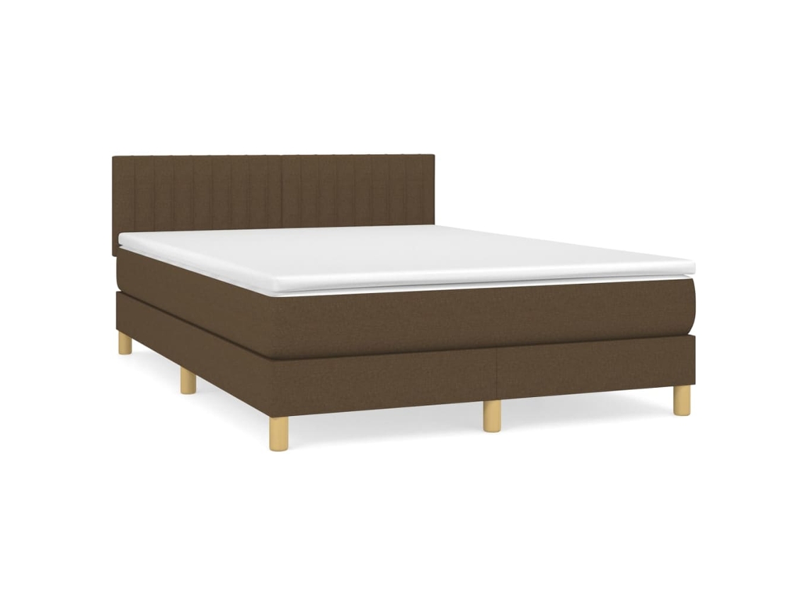 Box Spring Bed, Box Spring Beds Vidaxl Marrom Tecido (140 X 200 Cm)