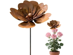 Decoração de Jardim em Metal Genérico Design Esteticamente Agradável e Às Intempéries Metálico para Vasos para CHABERLU