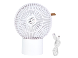 Laxiscreed Difusor De Aroma Portátil Com Ventoinha De Mesa, Recarregável E Funcional Para O Dia A Dia