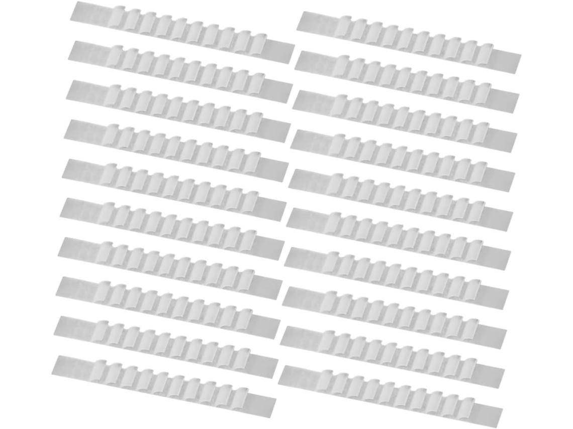 Alipis 100 unidades de tiras antiderrapantes de silicone para armários de roupas, para uso doméstico e em guarda-roupas.