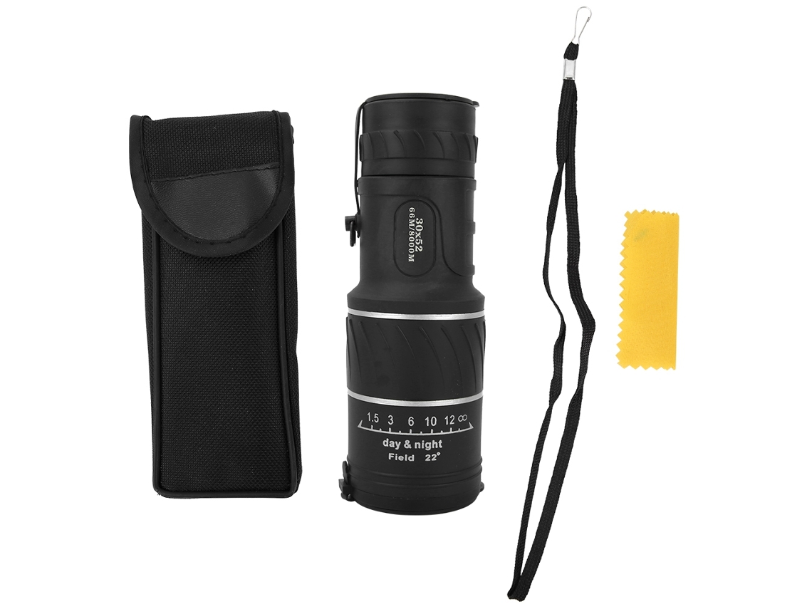 Telescópio Monocular Ótico Duplo Ajustável 30x52 Hd Portátil Para Acampamento E Uso Ao Ar Livre Vylara