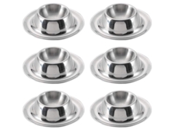 Set De 6 Portahuevos De Acero Inoxidable Alimentario Apilable Para Cocina Hogar Hotel