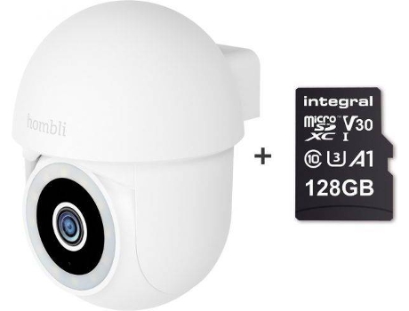 Câmara de Segurança Inteligente HOMBLI Pan-Tilt (Branco)