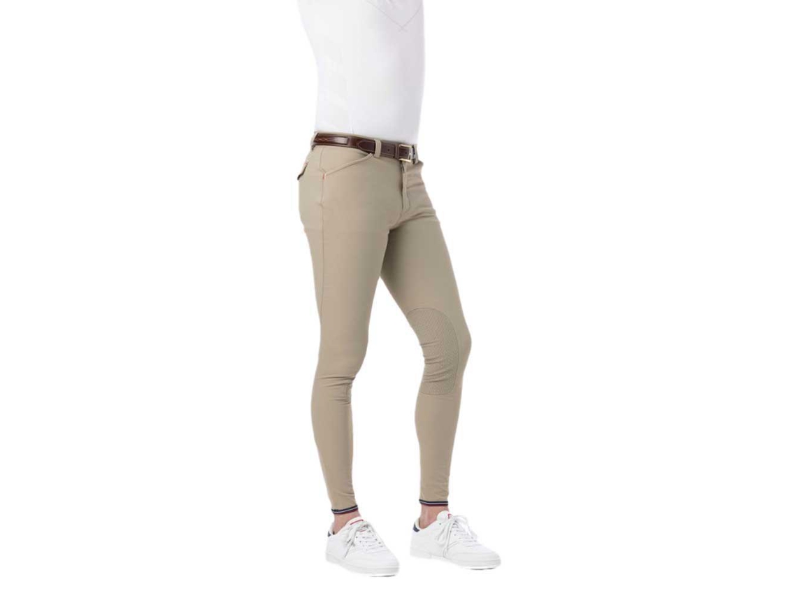 Calças Equitação Eliot Beige 40Equitheme