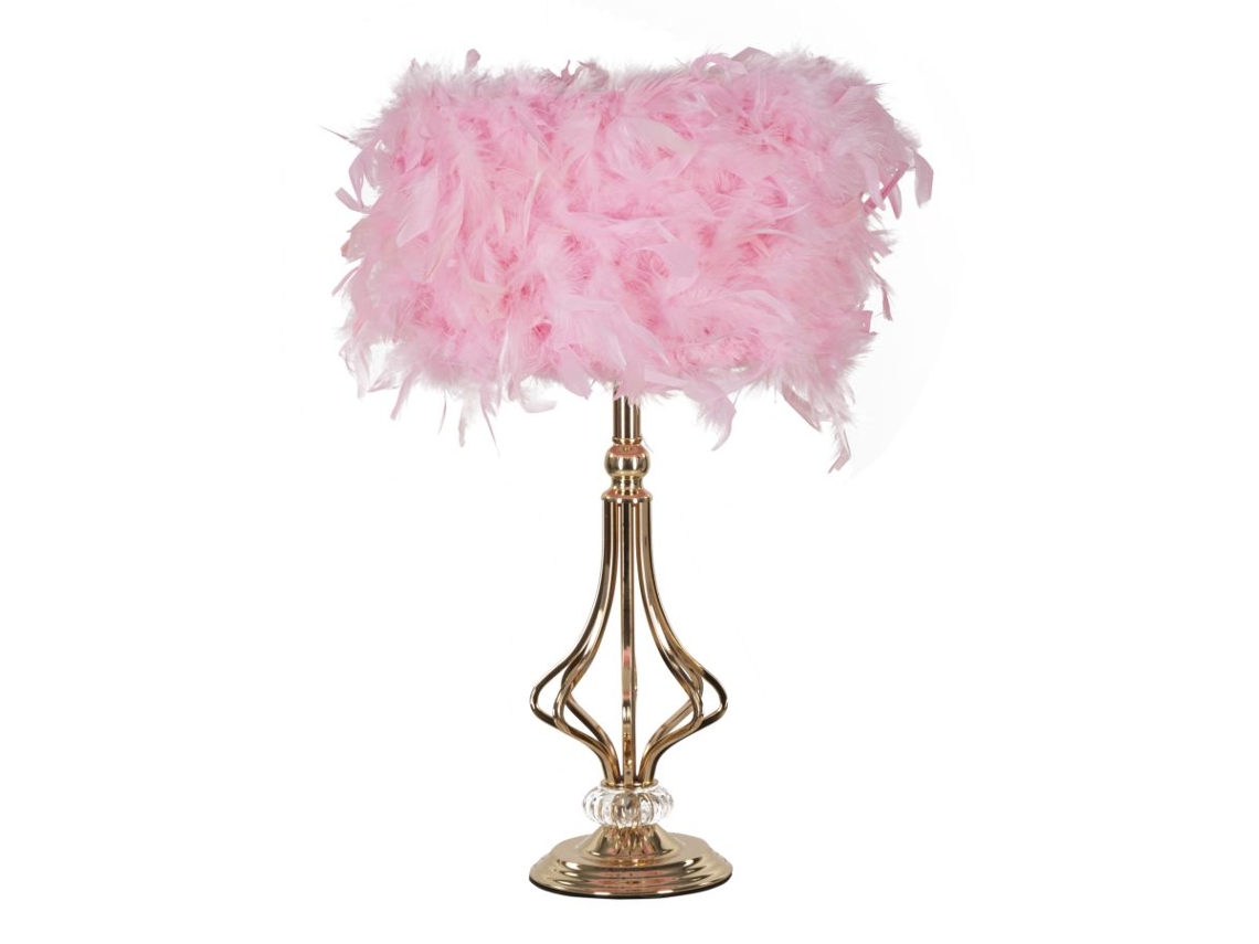Castiçal de mesa rosa Tarty, 25 x 54 cm