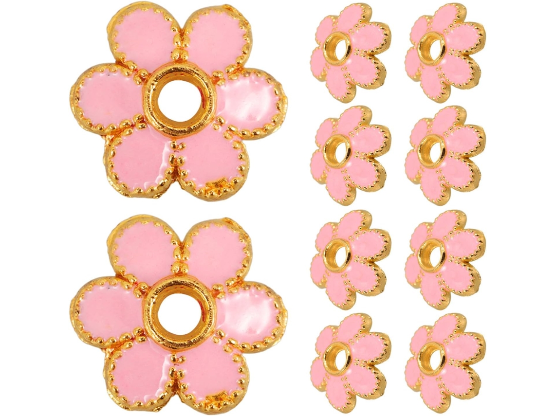 Kit Com 10 Espaçadores De Liga Rosa