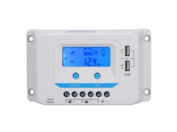 Controlador de Carga Solar PWM 30A 12V/24V LCD Carcasa ABS Lar EL2430Z S/MARCA