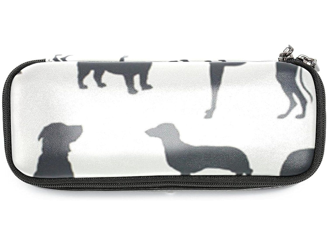 Estojo Grande Com Design De Silhueta Cachorro, Organizador De Maquiagem, Ideal Escola, Escritório, Adultos, Meninas