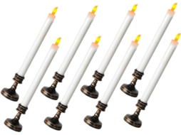 Conjunto De 8 Velas De Led Sem Chama, Velas Elétricas Para Casamentos Ou Decorações, Luzes Eletrônic Gokoco
