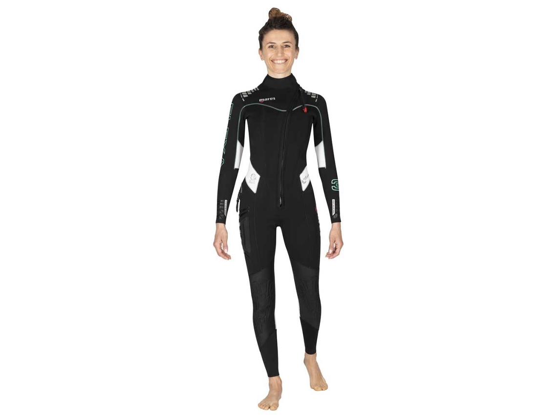 Mulher Flexa She Dives 3/2 Mm Neoprene Terno Preto S3Mares