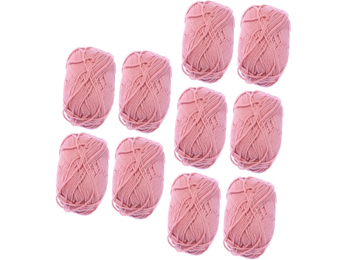 Linha De Algodão, 10 Rolos Para Crochê De Mantas E Almofadas