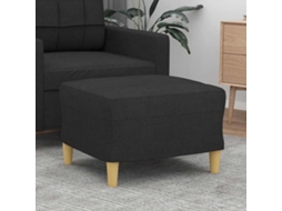 Vidaxl Apoio De Pés 60x50x41 Cm Tecido Preto