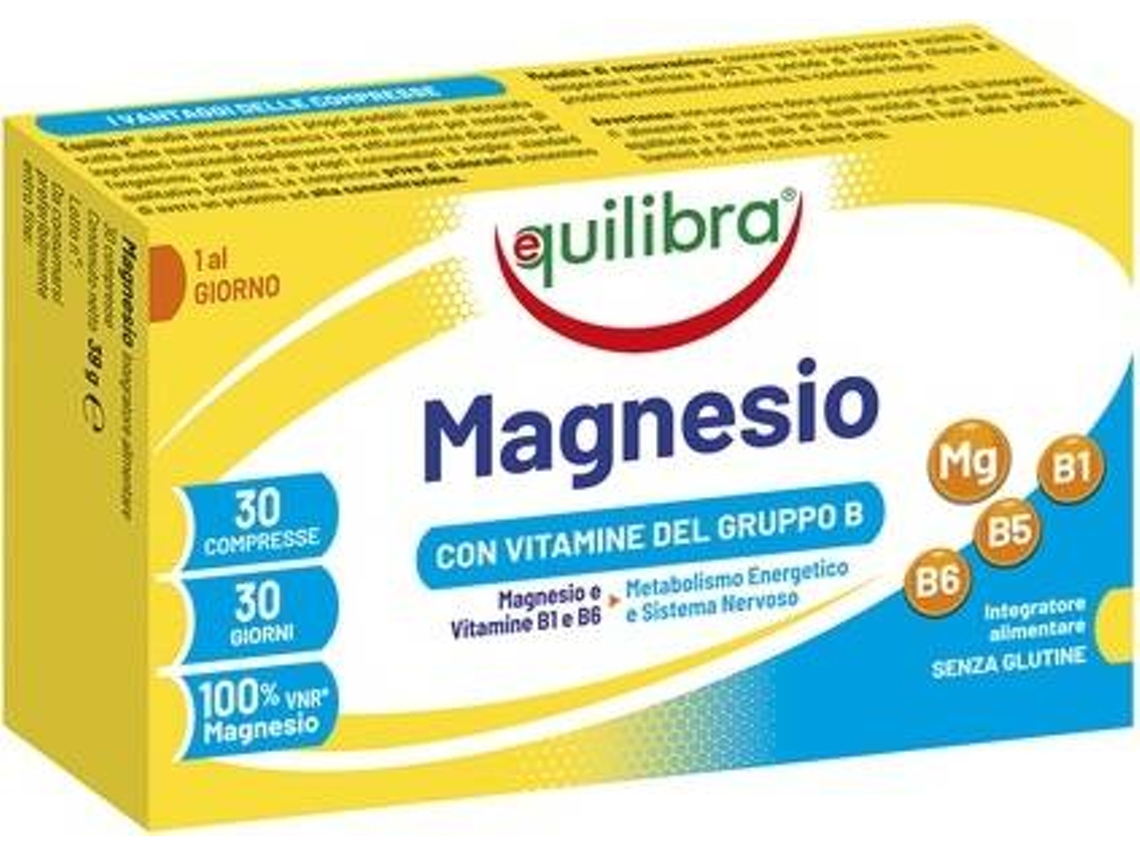 Suplemento Alimentar EQUILIBRA Magnésio (30 comprimidos)