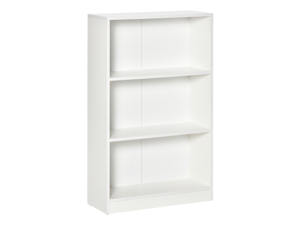 Estante Melamina de Madeira Cor Branco 62.2x24x102.4 cm Homcom