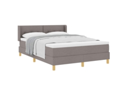 Cama Box com Colchão MAISON EXCLUSIVE Cinzento acastanhado 190 X 140 cm
