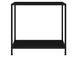 Mesa Consola 80x35x75 Cm Vidro Temperado Preto MAISON EXCLUSIVE