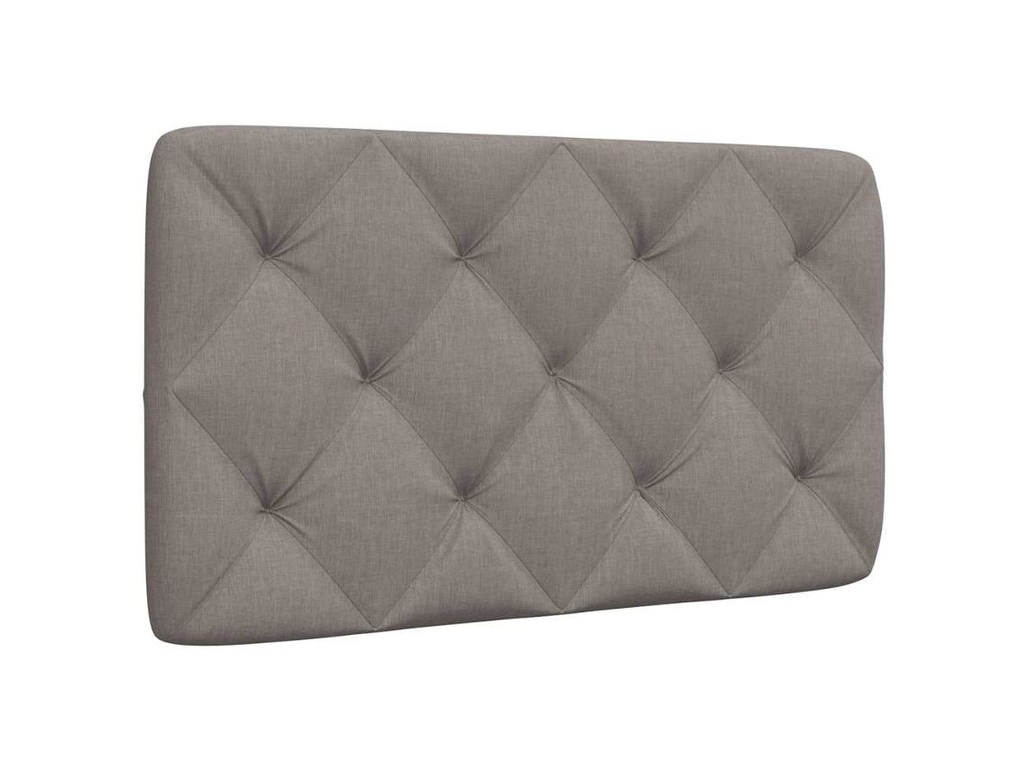 Vidaxl Almofadão De Cabeceira 80 Cm Tecido Cinzento-acastanhado
