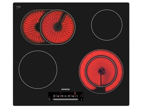Placa de Vitrocerâmica SIEMENS ET601FNP1E (Elétrica - 57.2 cm - Preto)