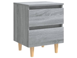 Bed Cabinet, Bed Cabinets Vidaxl Cinzeto Madeira Processada (n/a)