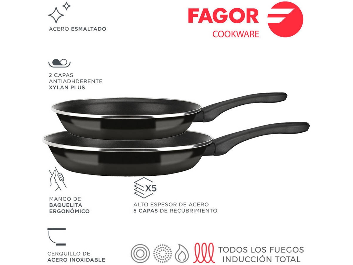 Set 2Ud Optimax Diam.20Cm E Diam.24Cm Black FAGOR
