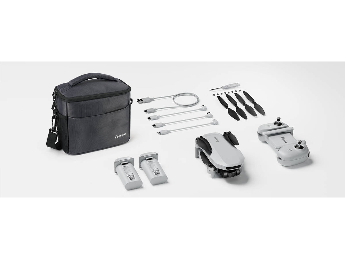 Drone POTENSIC ATOM SE Expansion Kit (4K - Autonomia: Até 31 min - Branco)