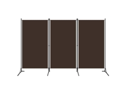 Vidaxl Divisória De Quarto Com 3 Painéis 260x180 Cm Castanho