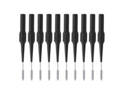 10pcs Sonda de Teste 26.010 Agulha 0.7mm Soquete 4.0mm com Perfuração para Equipamentos de Teste Preta