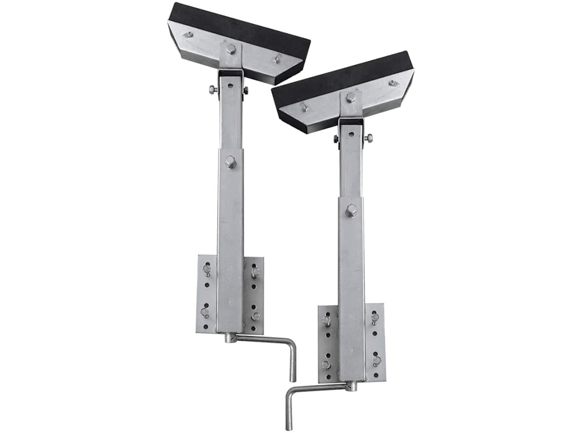 Vidaxl Suporte De Proa Para Reboque De Barco Em Barra 2 Pcs 63-88cm