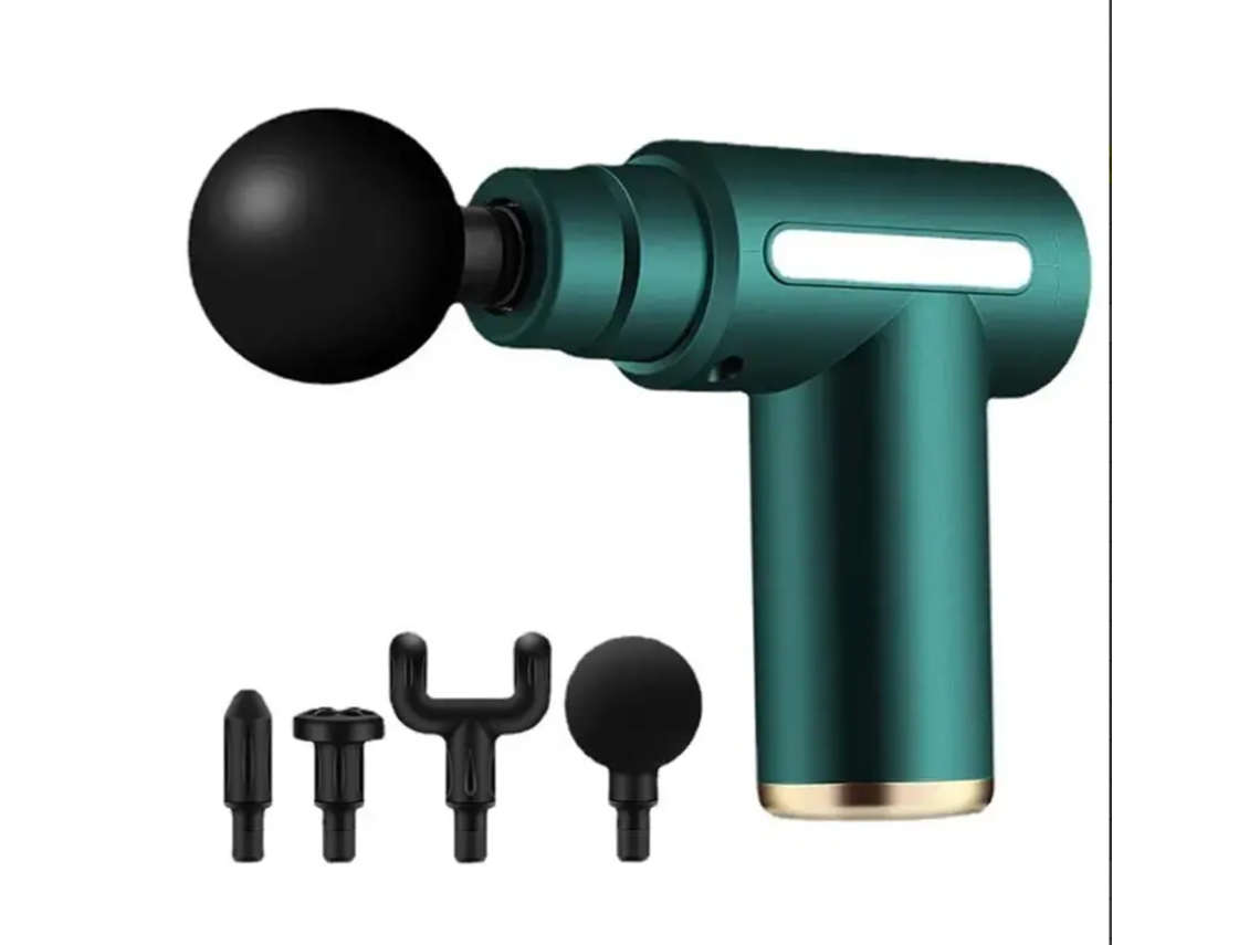 Massageador Elétrico Relaxante Muscular, Abs com Alimentação Dc MDUG (modelo Padrão Verde)