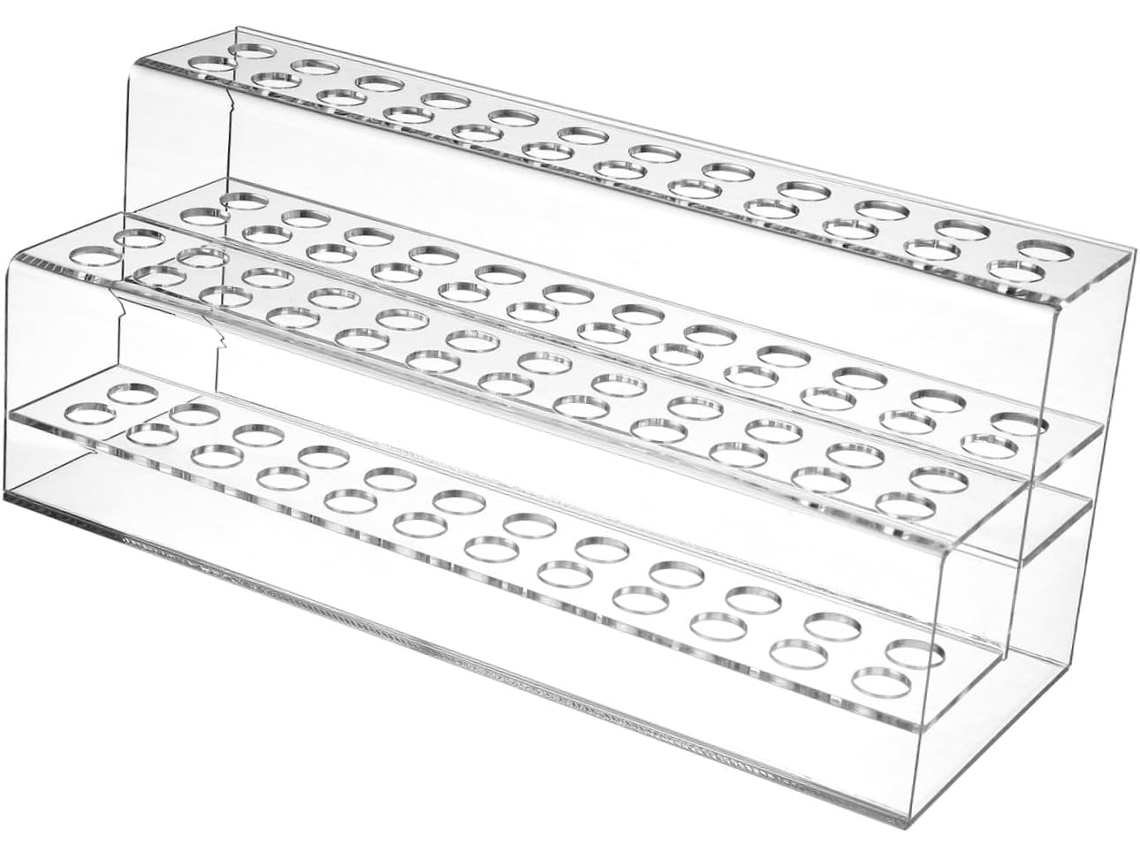 Organizador de Mesa Transparente com Vários Compartimentos Amosfun, 24 X 10,5 9 Cm, em Plástico Resistente, Pa