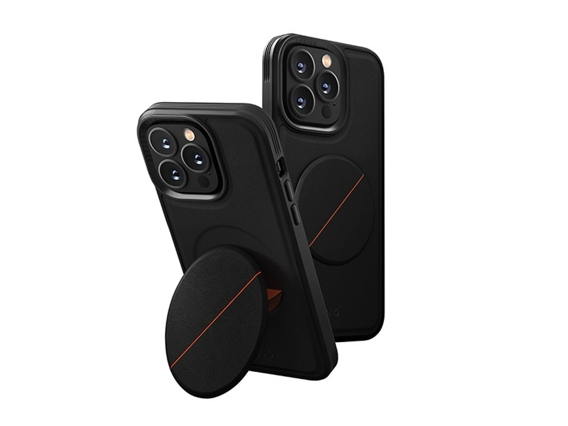 Capa para iPhone 14 Pro UNIQ Pele Sintética Preto