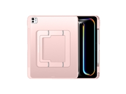Capa Para Hexinyigjly (2026/2025/2024)ipad Air 11polegadas M4/m3/m2 , Suporte Ajustável Em Vários Ângulos Rosa