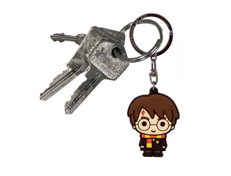 Porta-chaves Unissexo Abysse Corp Harry Potter Penas Preto