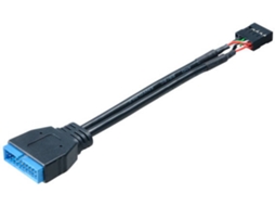 Adaptador de gênero AKASA 9-pin/19-pin