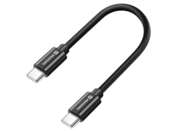 Mini Cabo Usb-c Para Usb-c 20 Cm 60w Universal Carga E Transferência Rápida
