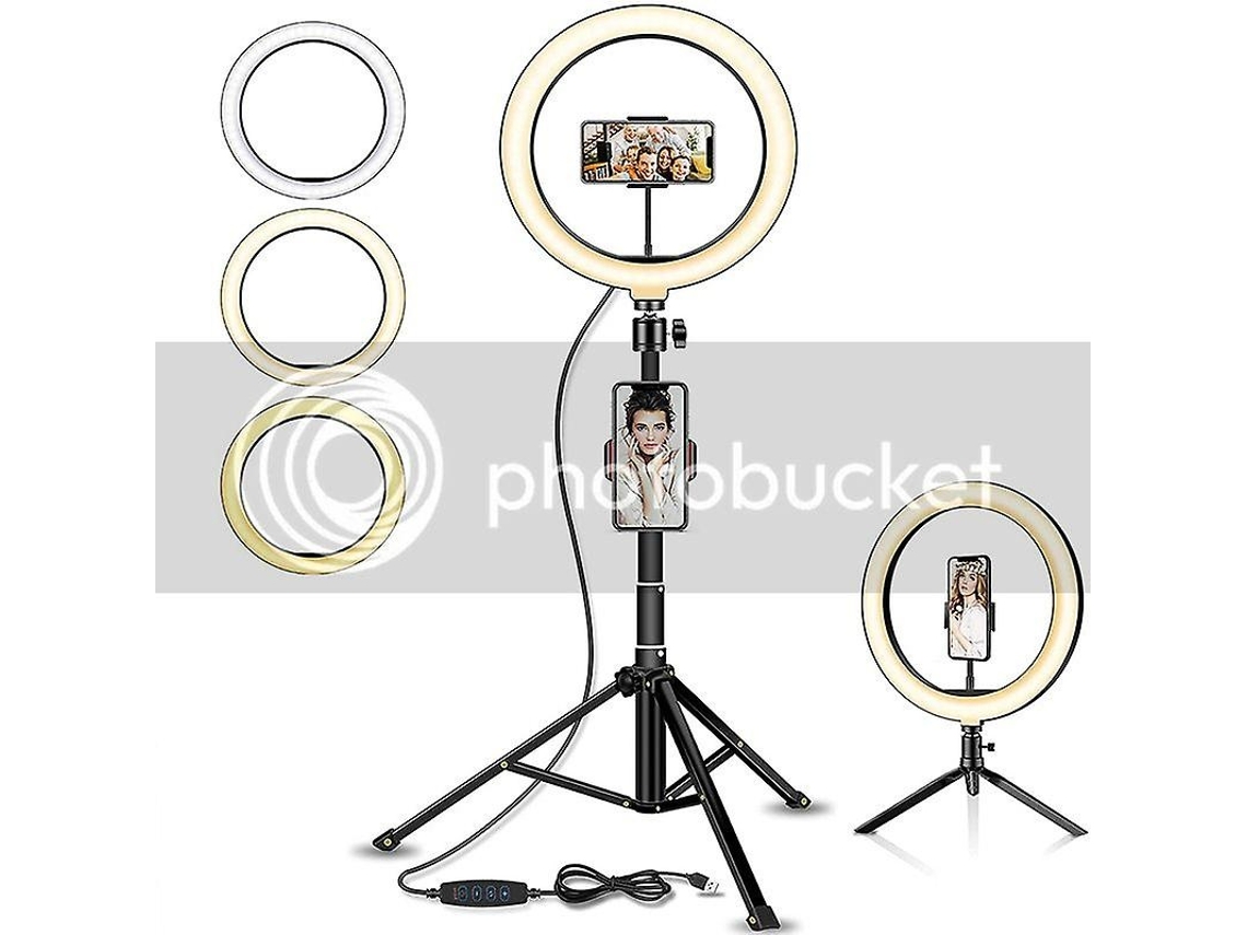 Lurelia Anel De Luz 2 Em 1 Led Usb Com Controlo Remoto Dobrável Portátil