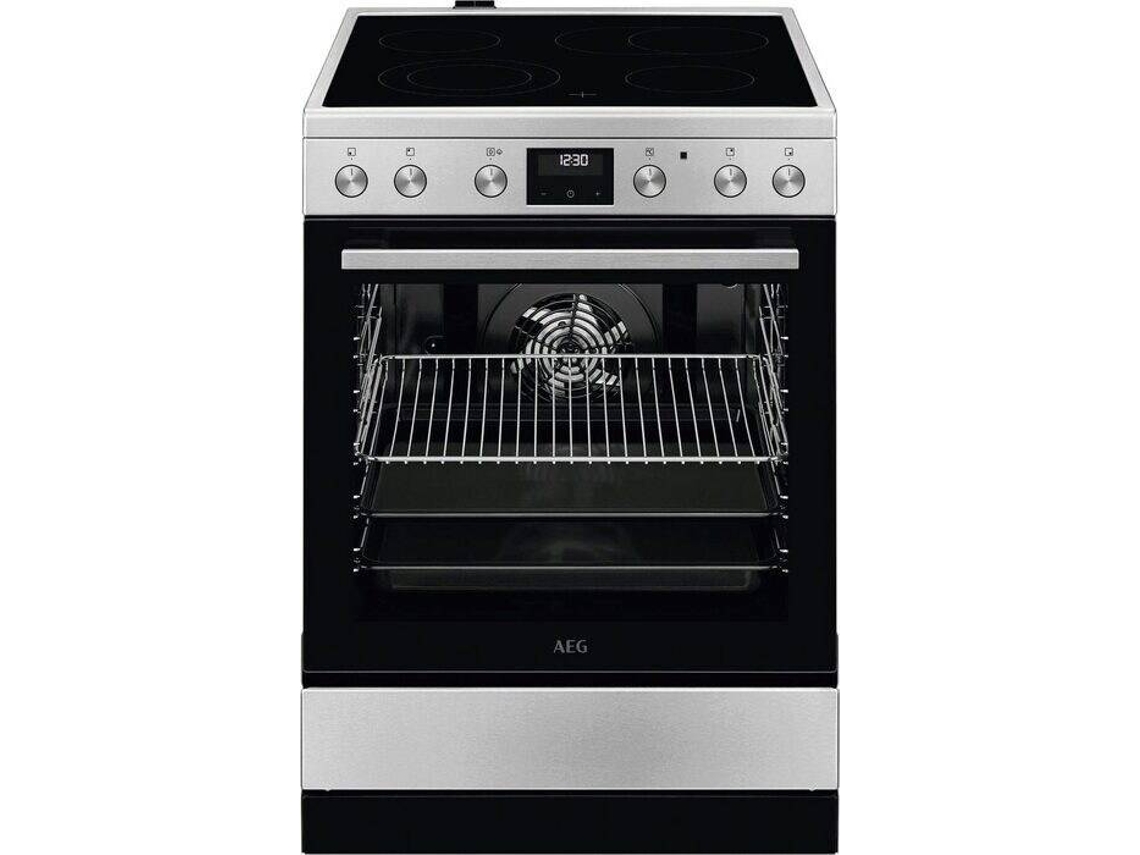 Fogão Vitrocerâmica AEG CCB6642CBM (Elétrico - 59,6 cm - Inox)