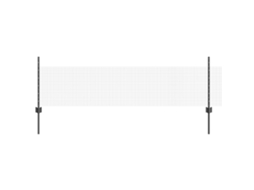 Conjunto 1 Cerca Externa Vidaxl Cinzento Aço (25 X 0,5 M)