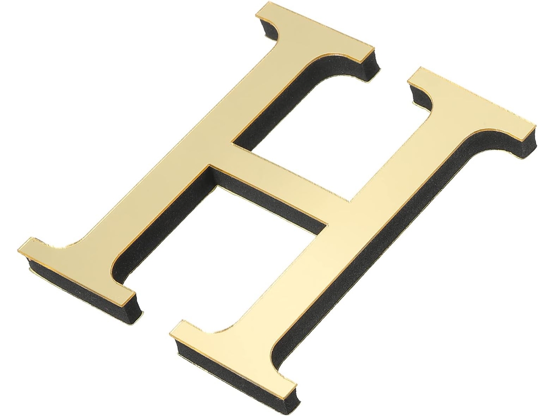 Letras 3d Espelho Ouro Claro